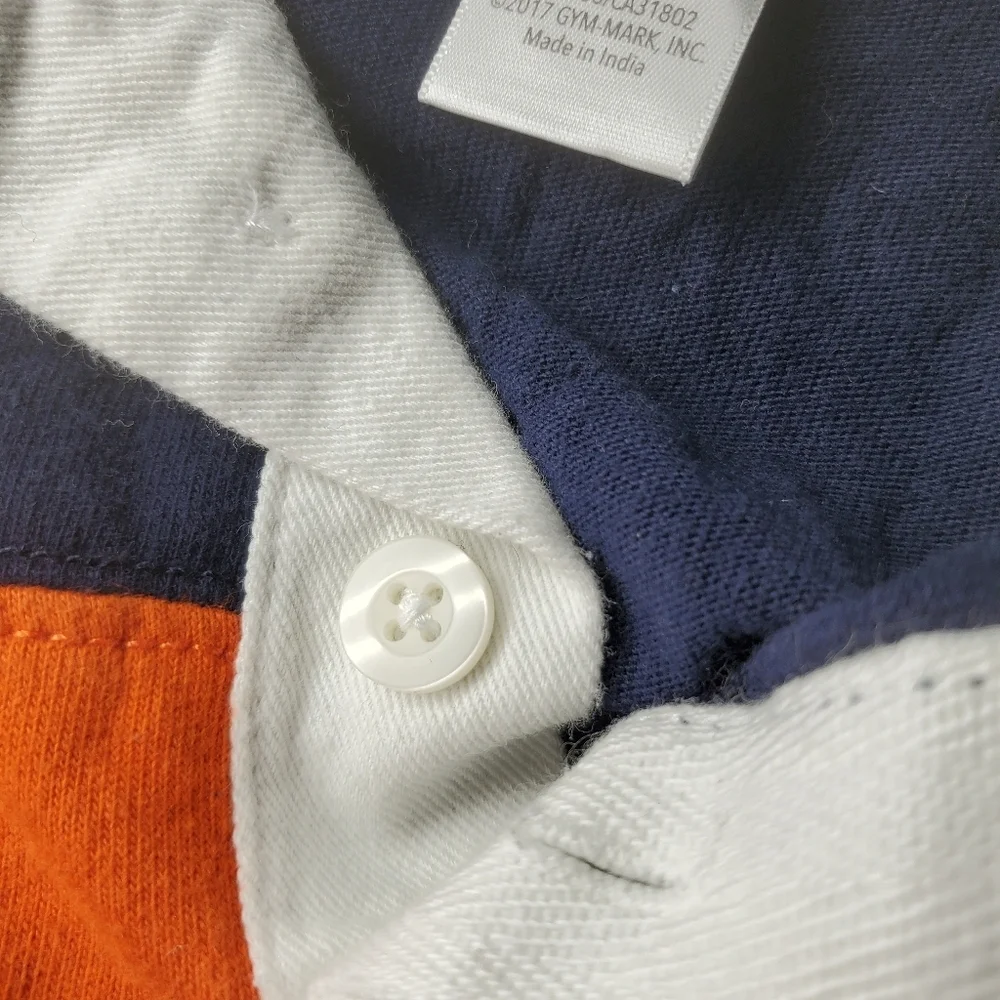 Orange and Blue Baby Boy 100% Cotton Top Shirt Bundle Size 6-12m 2pc NWOT